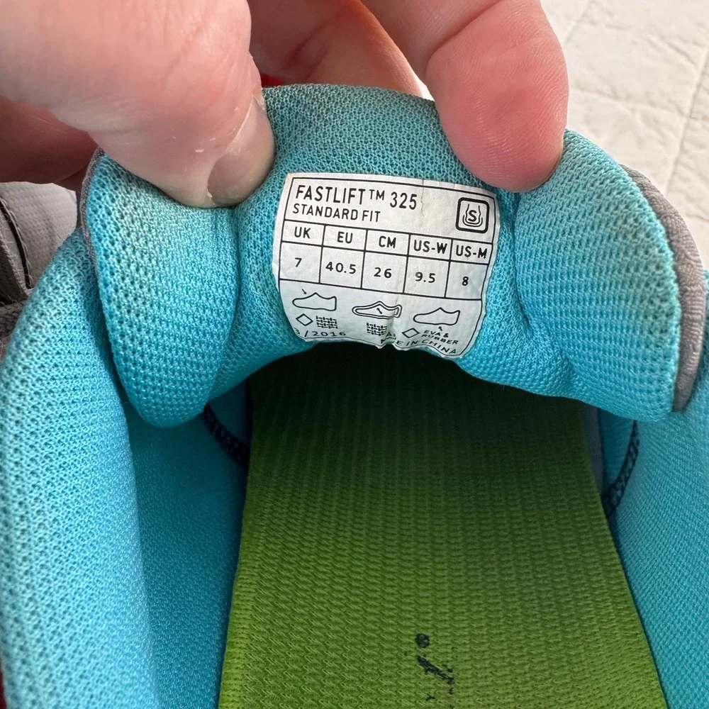 Inov 8 Fastlift 325 Women Shoes Grey Pink Teal Cross Trainer Weightlifting 9.5 - Picture 8 of 11